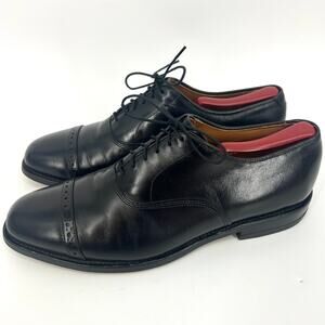 Allen Edmonds Mens Black Byron Leather Dress Shoes Size 9.5 C (narrow) Shoe Tree